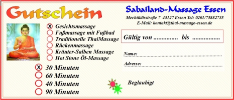 30 Min. Gesichtsmassage Gutschein